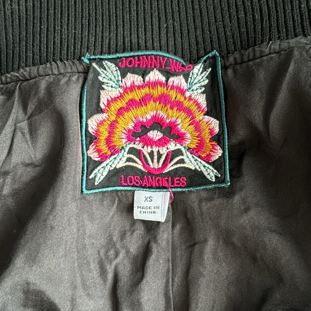 Johnny Was Junia velvet Quilted Bomber Jacket Size XS - Picture 9 of 13
